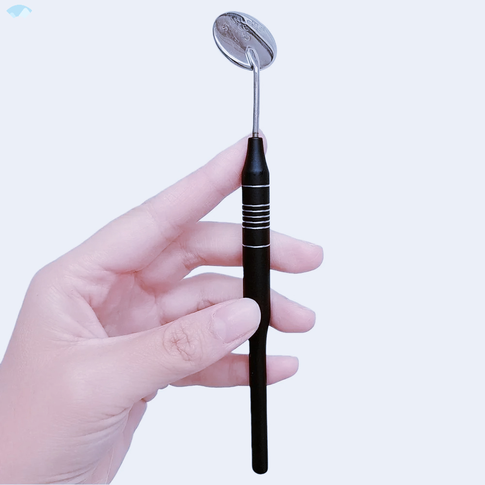 Dental Mirror Probe - Black Gold 3Pcs Dental Instruments Mouth