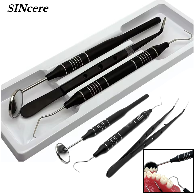Dental Mirror Probe - 3Pcs/set Dental Mirror kit Mouth Mirror