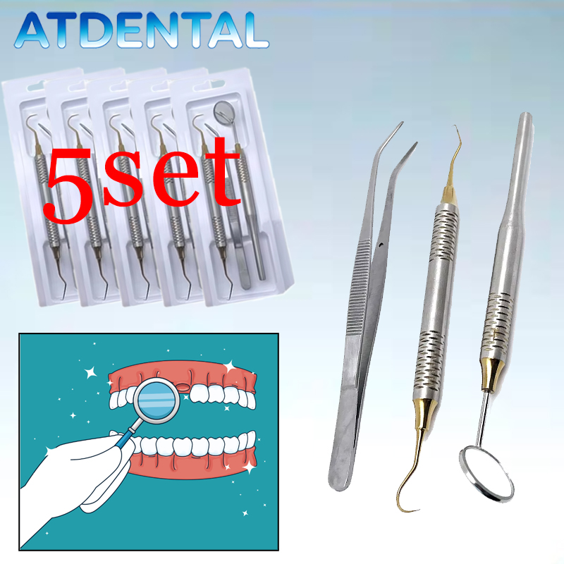 5set Dentist Tools Set Stainle - Dental Mirror Probe review and price