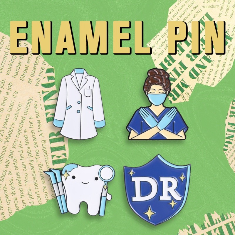 Medical Theme Enamel Pin Nurse - Medical Lab Worker review and price