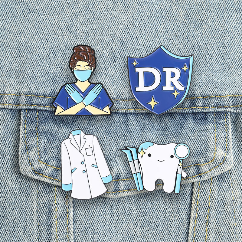 Medical Theme Enamel Pin Nurse - Medical Lab Worker review and price