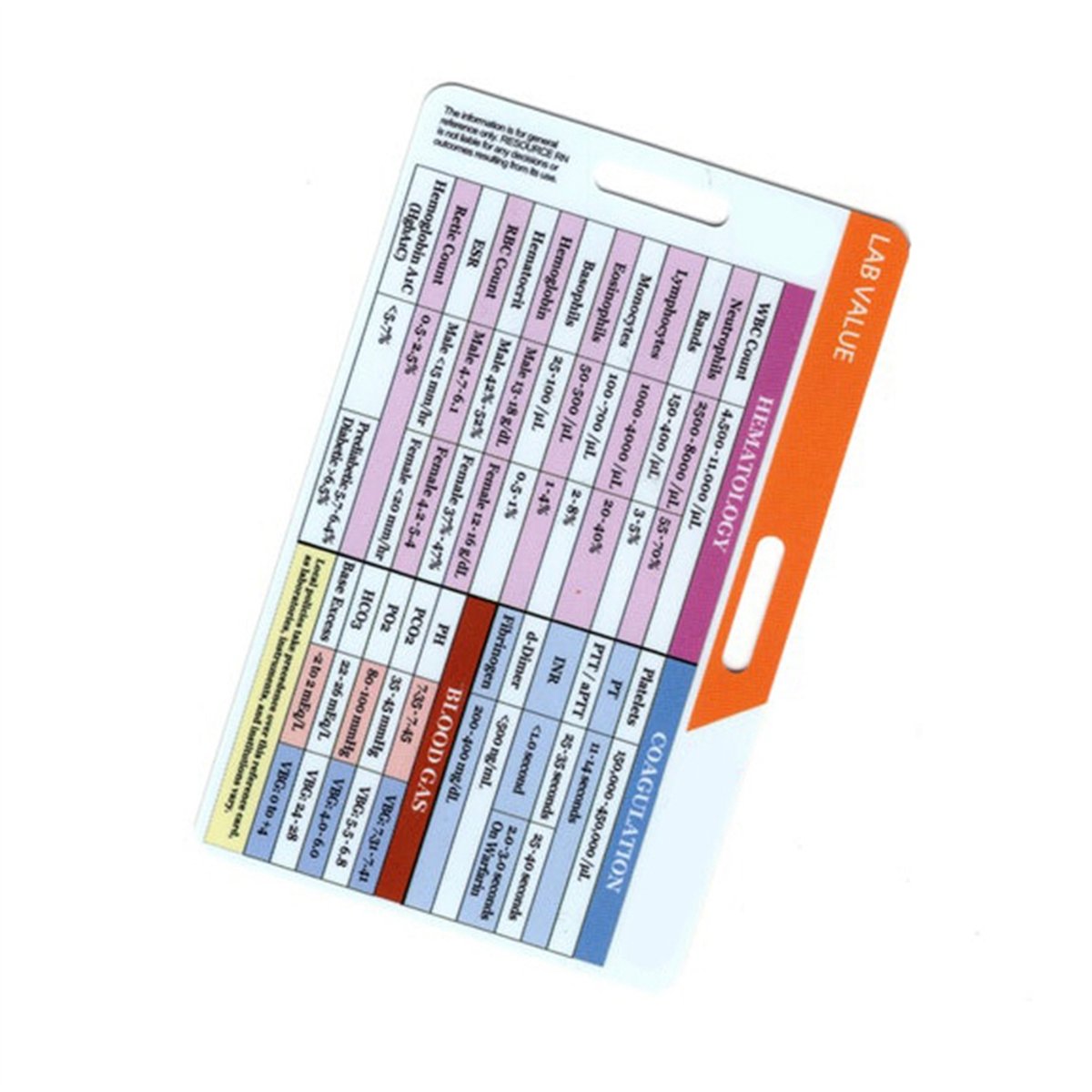 AA77 NEW  Lab Value and Order  - Medical Lab Values review and price