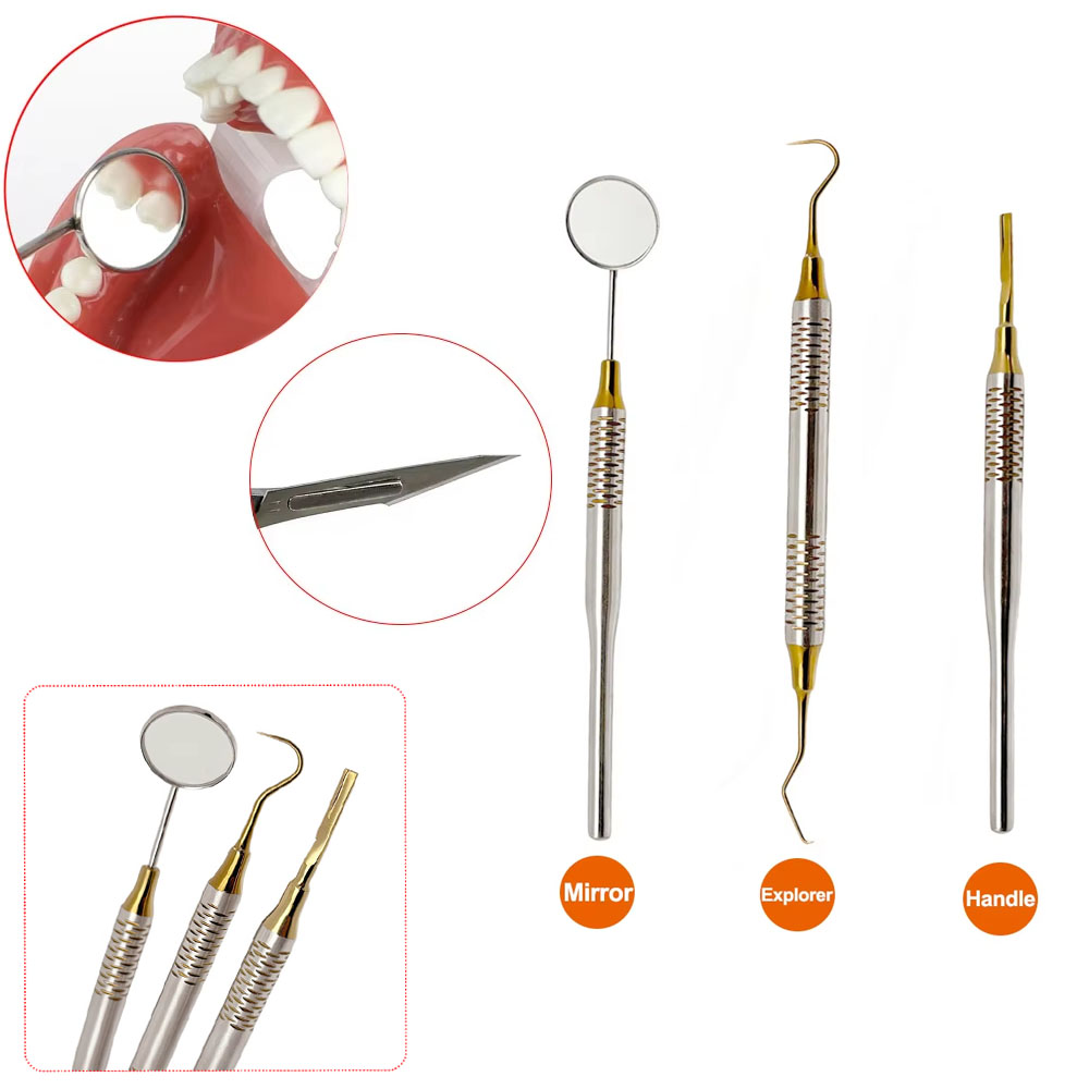 Premium Stainless Steel Dental - Dental Mirror Probe review and price