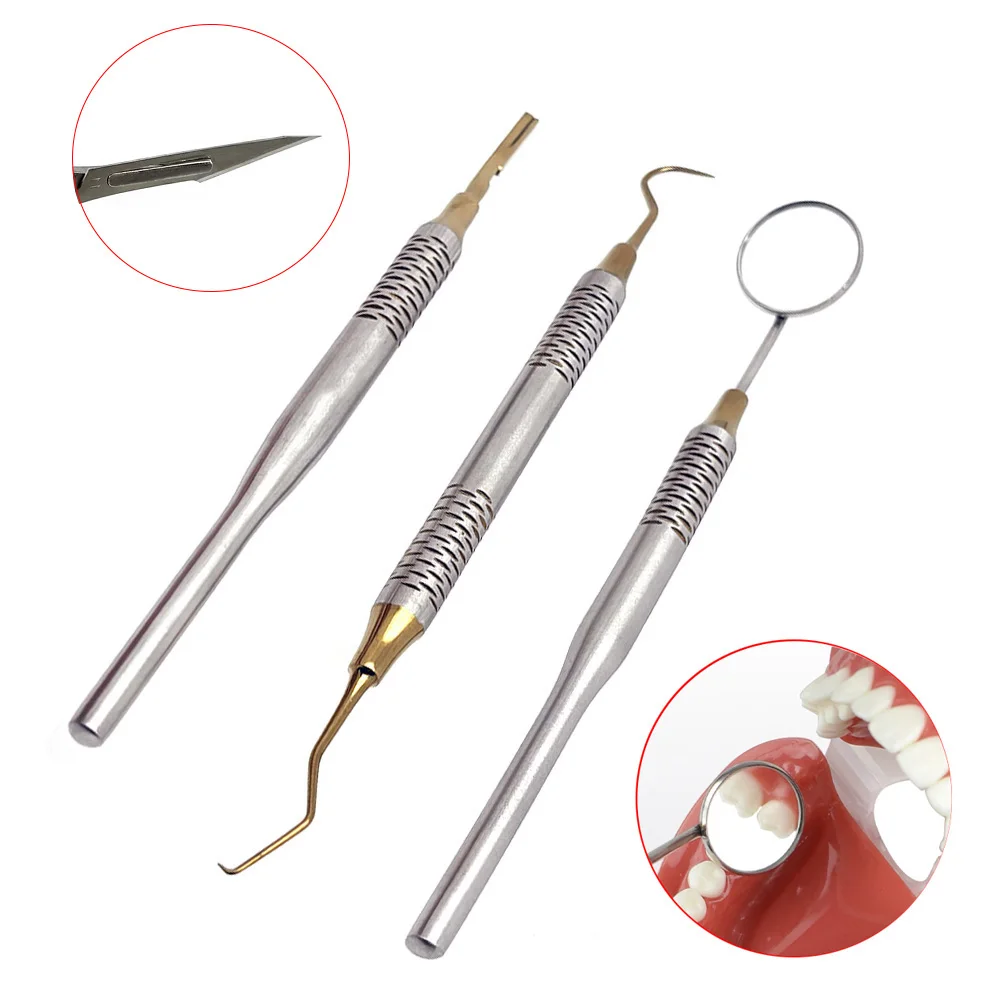 1Pc Stainless Steel Dental Mou - Dental Mirror Probe review and price