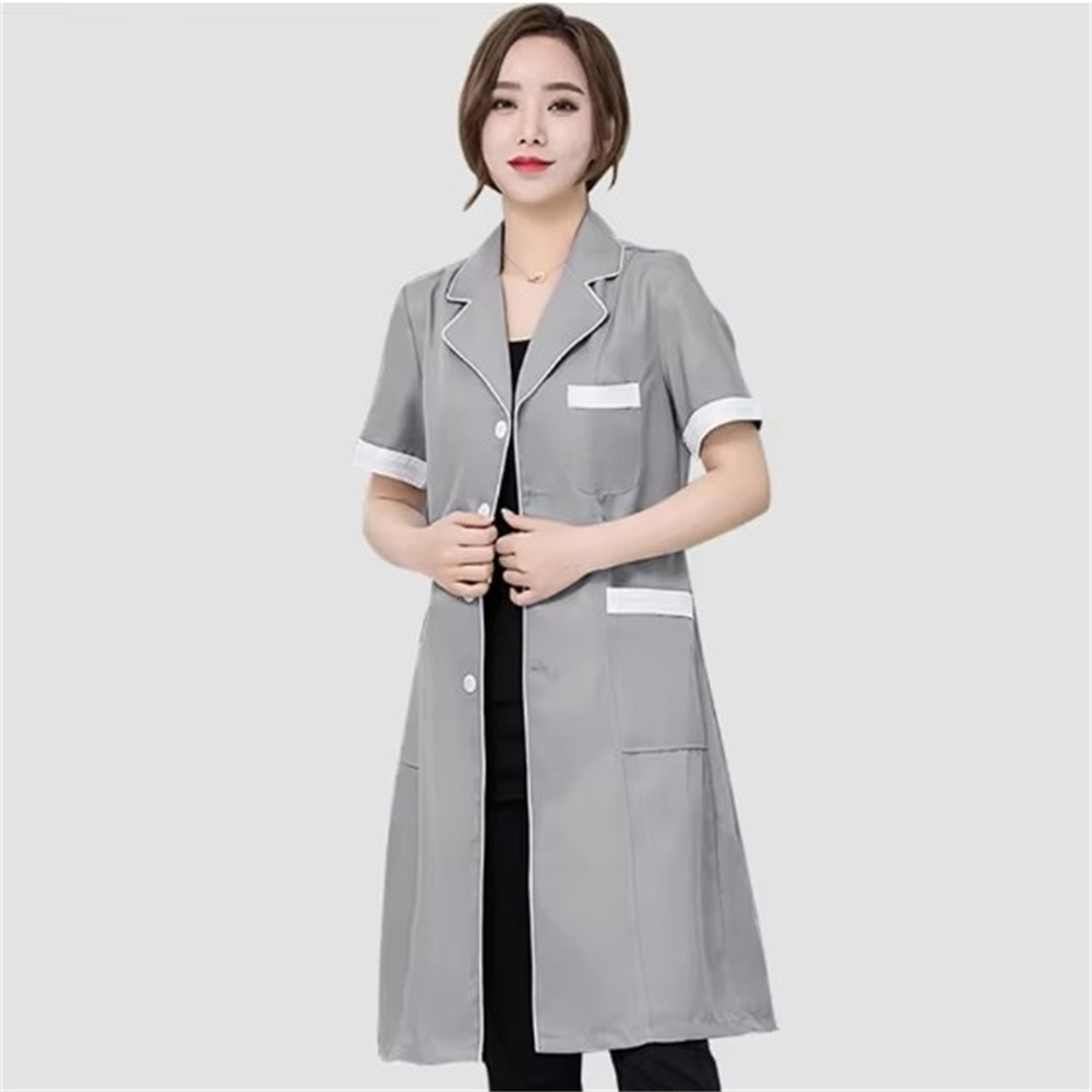 High grade gray solid color sl - Medical Lab Uniform review and price